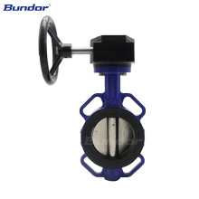 Bundor jis 10k GGG40 DN100 epdm valves dutile iron worm gear butterfly valve